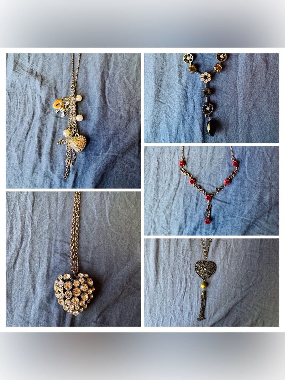 Lot of 5 necklaces (costume jewelry)